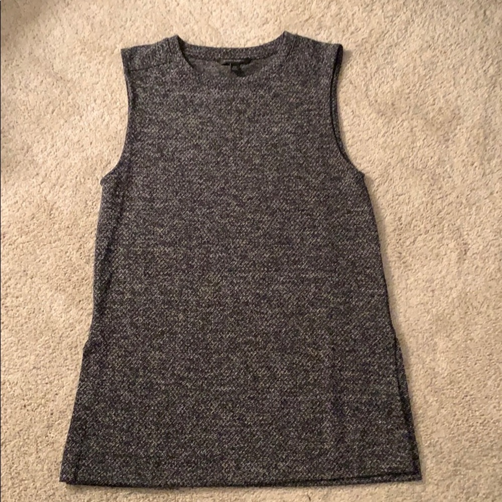 Gray Sleeveless Banana Republic Sweater Top